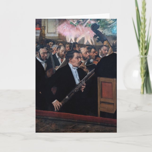 Cartão Edgar Degas - Orquestra na Ópera (Frente)