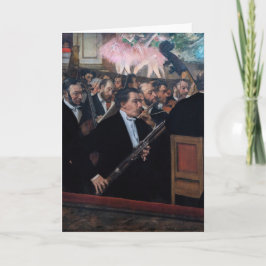 Cartão Edgar Degas - Orquestra na Ópera