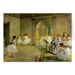 Cartão Edgar Degas - Salão do balé da ópera na rua