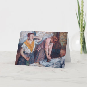 Cartão Edgar Degas - Women Ironing