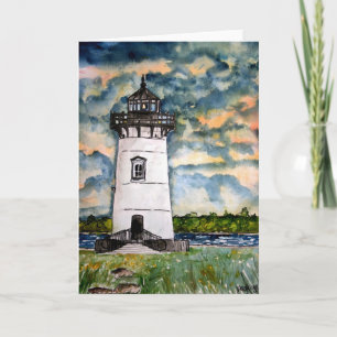 Cartão Edgartown Lighthouse Marthas Vineyard Card