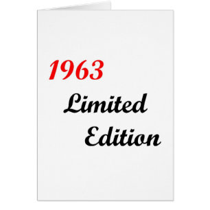 Cartão Edição 1963 limitada