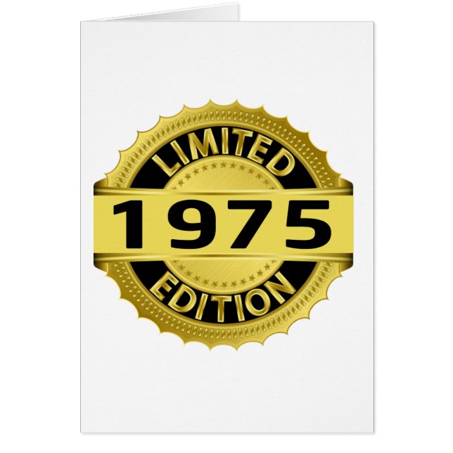 Cartão Edição 1975 limitada (Frente)
