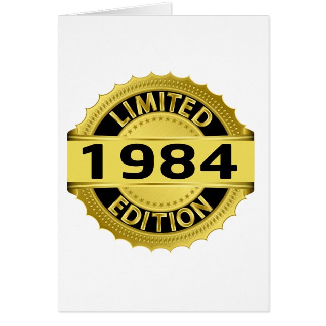 Cartão Edição 1984 limitada (Frente)