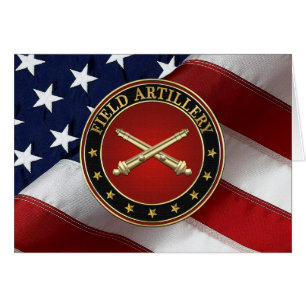 Cartão Edição Especial do Ramo de Artilharia de Campo Ins