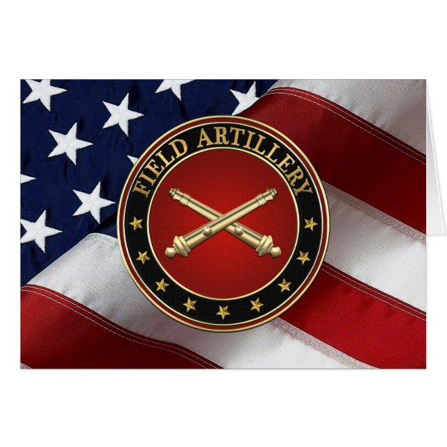Cartão Edição Especial do Ramo de Artilharia de Campo Ins (Frente Horizontal)