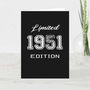 Cartão Edição limitada de 1951 - Presente de aniversár