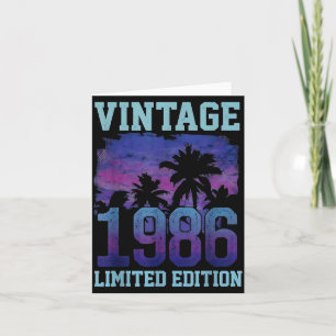 Cartão Edição Limitada de Aniversário de 40 Anos de 1986