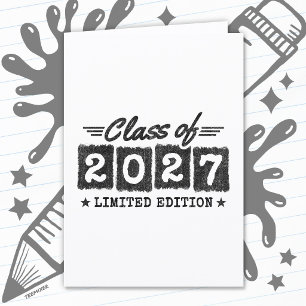 Cartão Edição Limitada de Formatura Turma de Formandos de
