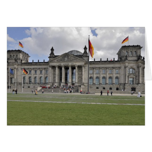Cartão Edifício alemão Reichstag (Frente Horizontal)