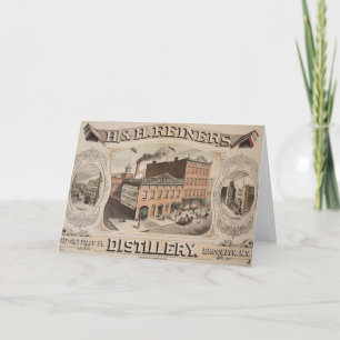 Cartão Edifício De Destilação H. E. Reiners No Brooklyn, 