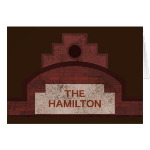 Cartão edifício hamilton