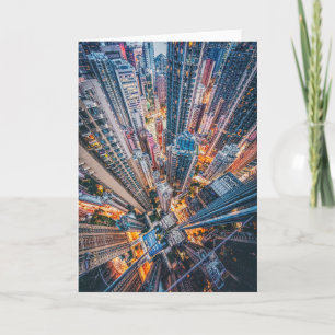 Cartão Edifícios de Cidade Brilhante