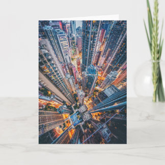 Cartão Edifícios de Cidade Brilhante