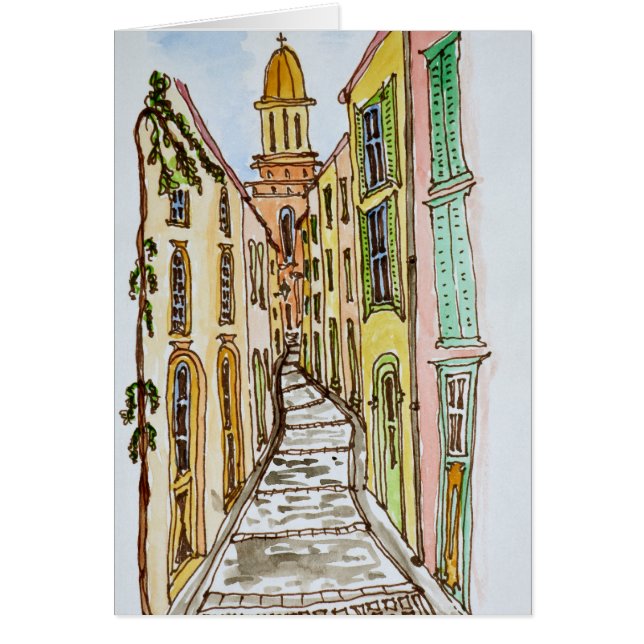 Cartão Edifícios de Saint-Tropez | Riviera Francesa, Fran (Frente)