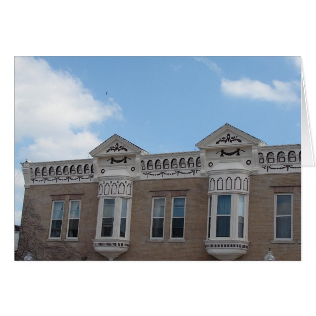 Cartão Edifícios ornamentados (Frente Horizontal)