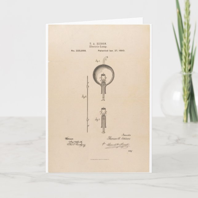 Cartão edison-patent-light-bulb-l (Frente)