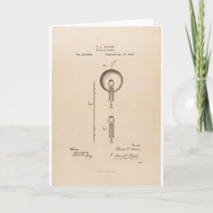 Cartão edison-patent-light-bulb-l