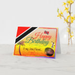 Cartão Editable Tropical Happy Birthday my Trini friend<br><div class="desc">I'm sure you've got one too...  and if you don't - GET ONE! You'll be glad you did.</div>