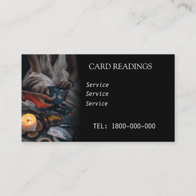 CARTÃO EDITÁVEL DE LEITURA DE DESTINO (Frente)