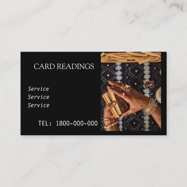 CARTÃO EDITÁVEL DE LEITURA DE DESTINO (Frente)