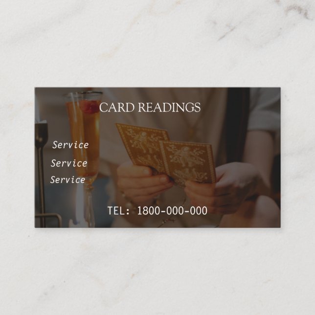 CARTÃO EDITÁVEL DE LEITURA DE DESTINO (Frente)