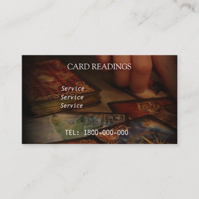 CARTÃO EDITÁVEL DE LEITURA DE DESTINO (Frente)