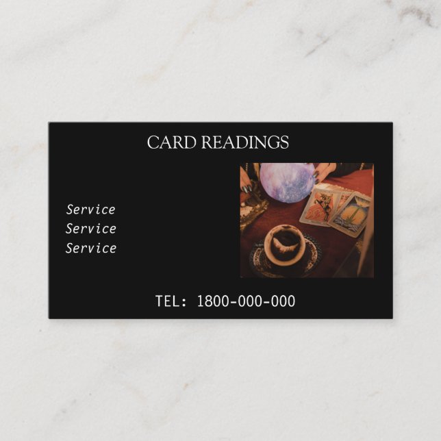 CARTÃO EDITÁVEL DE LEITURA DE DESTINO (Frente)