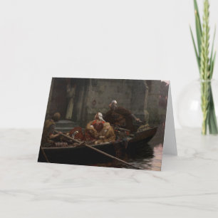 Cartão Edmund Blair Leighton - In Time of Peril