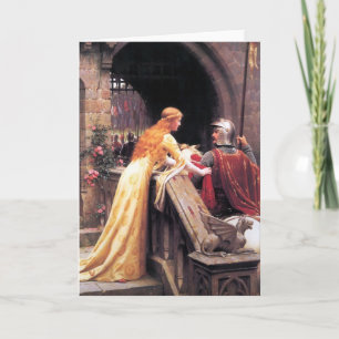 Cartão Edmund Blair Leighton - velocidade do deus! (1900)