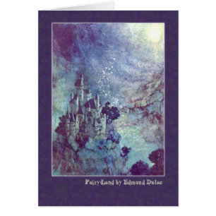 Cartão Edmund Dulac ilustra Edgar Allan Poe