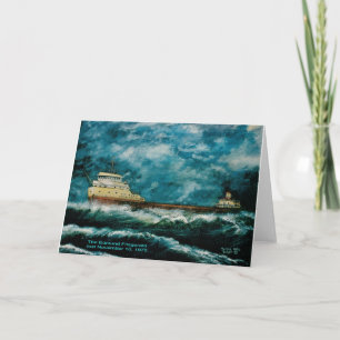 Cartão Edmund Fitsgerald 1996 com texto