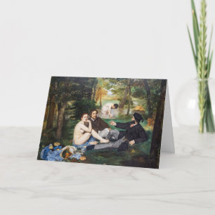 Cartão Edouard Manet - Almoço na Relva