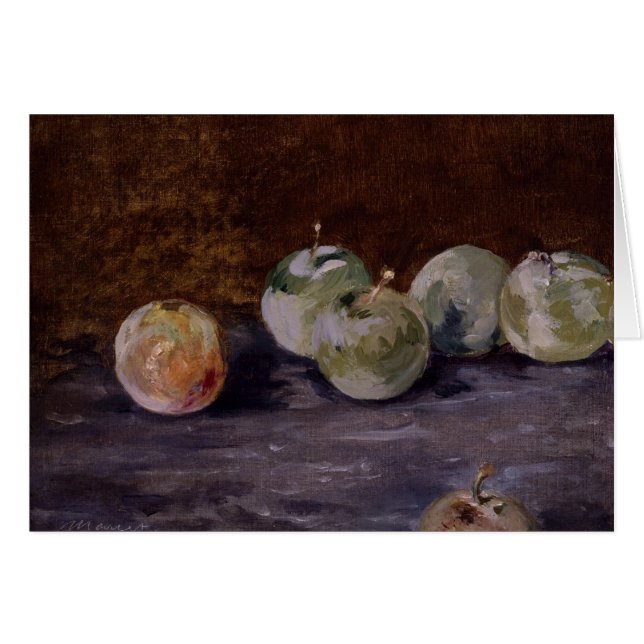Cartão Edouard Manet - Ameixas (Frente Horizontal)