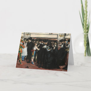 Cartão Edouard Manet - Baile de Máscaras na Ópera