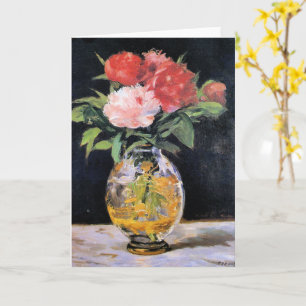 Cartão Edouard Manet - Buquê de Flores,