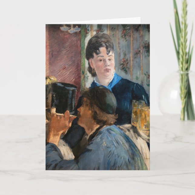 Cartão Edouard Manet - Cerveja Garçonete (Frente)