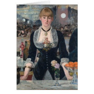 Cartão Edouard Manet é um Bar no Folies-Bergère