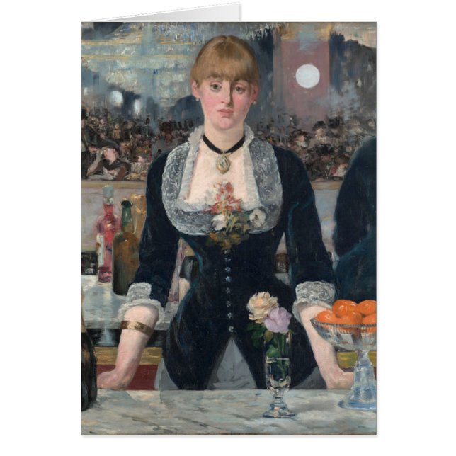 Cartão Edouard Manet é um Bar no Folies-Bergère (Frente)