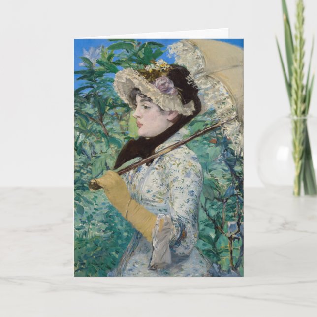 Cartão Edouard Manet - Jeanne / Primavera (Frente)