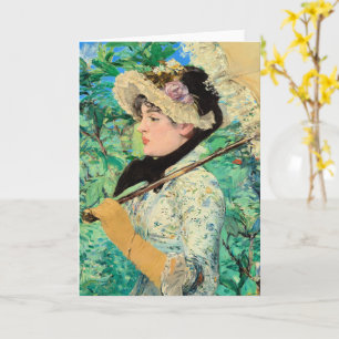 Cartão Edouard Manet - Jeanne Spring