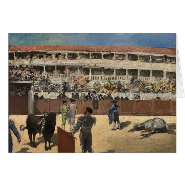 Cartão Edouard Manet - Luta em Massa (Frente Horizontal)