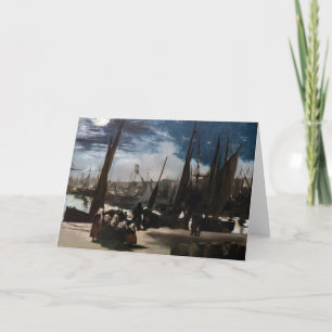 Cartão Edouard Manet - O Porto de Boulogne ao Luar