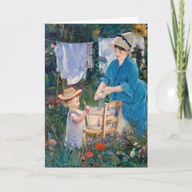 Cartão Edouard Manet - Roupa suja (Frente)