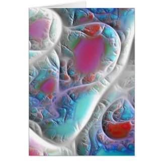 Cartão Edredão do azul & do branco - prazer V da magenta