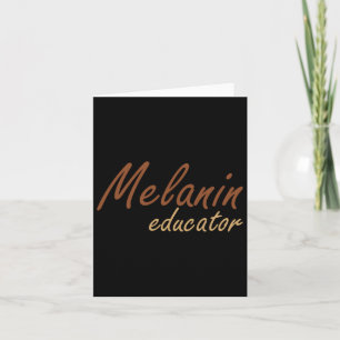 Cartão Educador da Melanina Negra Professores Negra Educa