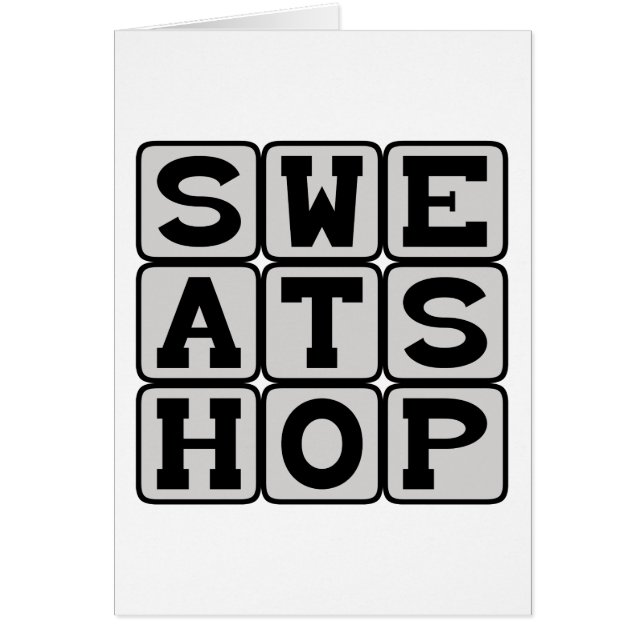 Cartão Edulcoradouro, más condições de trabalho (Frente)