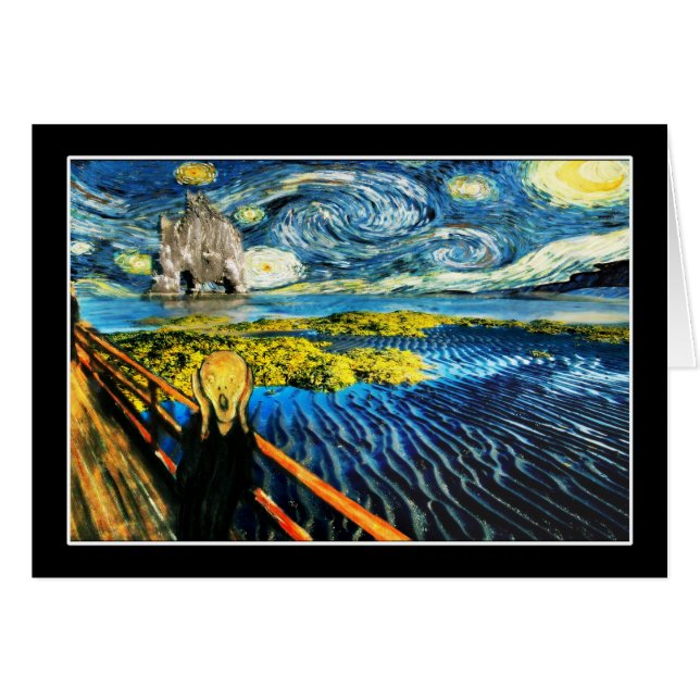 Cartão Edvard encontra Vincent (Frente Horizontal)