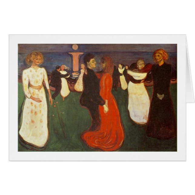 Cartão Edvard Munch - a dança da vida (Frente Horizontal)