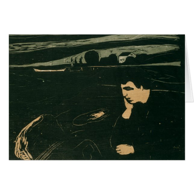 Cartão Edvard Munch - Melancholy III (Frente Horizontal)
